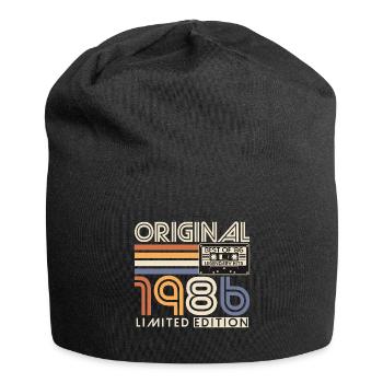 1986 Vintage Vintage Rétro Cadeau d’anniversaire - Bonnet en jersey - noir - Devant