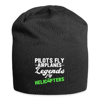 Helicopter Pilot Helicopter Helicopter - Jersey Beanie - black - Front