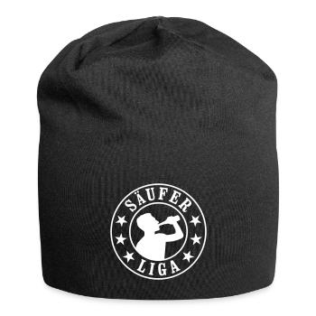Säufer Liga - Jersey-Beanie - Schwarz - Vorne