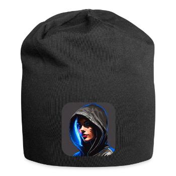 Fille Cyberpunk Cool - Bonnet en jersey - noir - Devant