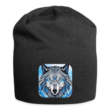 Spirit Animal Wolf - Jersey Beanie - black - Front