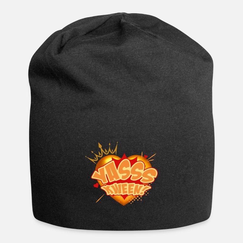 Yasss Kween! - Jersey Beanie - black