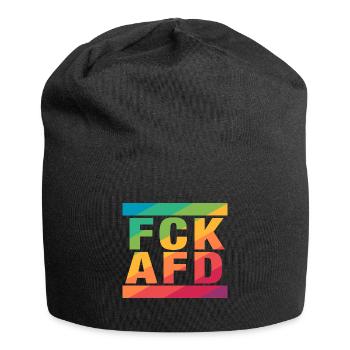 FCK AFD - Montrer l’exemple contre la droite, contre les nazis - Bonnet en jersey - noir - Devant