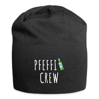 Pfefferminz Likör Pfeffi Vatertag Sauf - Jersey-Beanie - Schwarz - Vorne