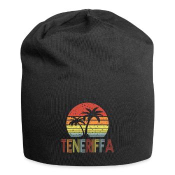 Teneriffa - Jersey-Beanie - Schwarz - Vorne