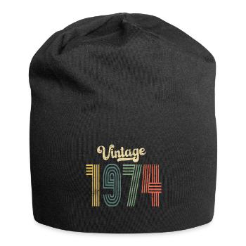 50th Birthday Vintage 1974 - Jersey Beanie - black - Front
