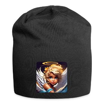 Cute little angel - Jersey Beanie - black - Front