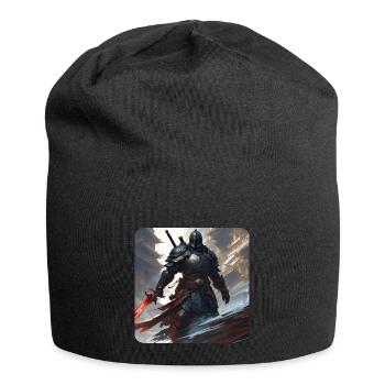Dark Fantasy Warrior with Heavy - Jersey Beanie - black - Front
