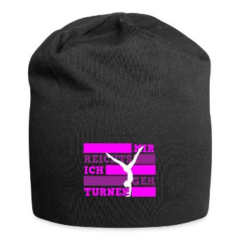 Mir reichts ich geh turnen Turnerin - Jersey-Beanie - Schwarz - Vorne