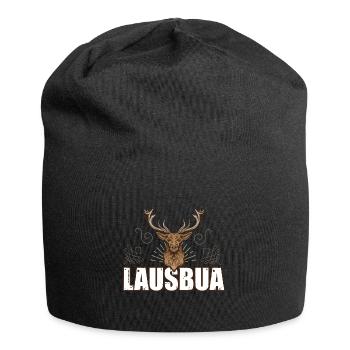 Lausbua Hirsch Lederhosen - Jersey-Beanie - Schwarz - Vorne