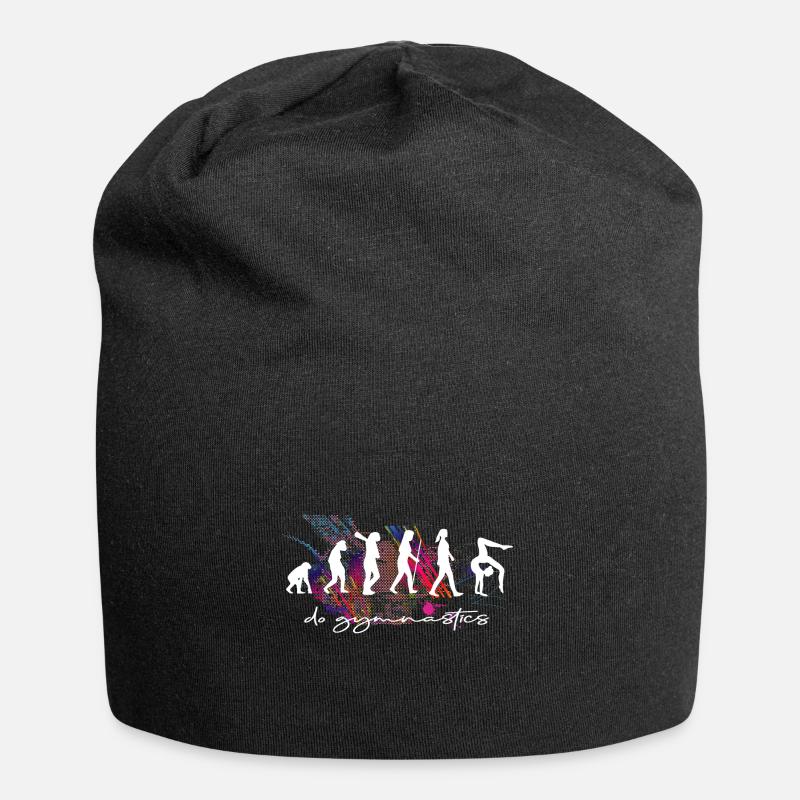 Die Evolution des Turnen - do gymnastics - Jersey-Beanie - Schwarz