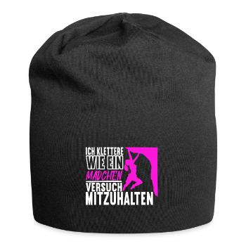 Klettern Kletterer - Jersey-Beanie - Schwarz - Vorne