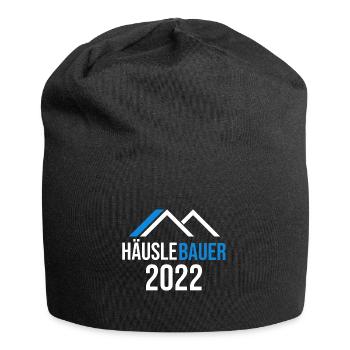 Bauherr Hausbau Eigenheim Richtfest 2022 - Jersey-Beanie - Schwarz - Vorne