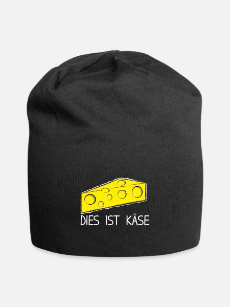 Dies ist Käse - Jersey-Beanie - Schwarz
