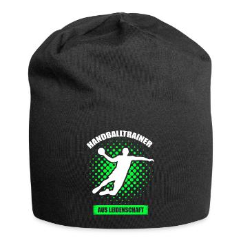 Handballtrainer aus Leidenschaft - Jersey-Beanie - Schwarz - Vorne