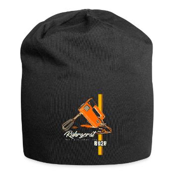 RG28 - Kultmixer der DDR - Retro Ostalgie - Jersey-Beanie - Schwarz - Vorne