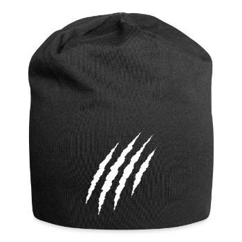 weiße Klaue - Jersey-Beanie - Schwarz - Vorne