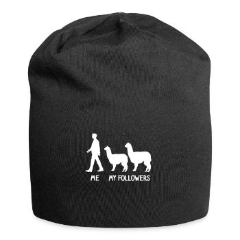 I Mean Followers Alpaca Lover Lama Lover - Jersey Beanie - black - Front