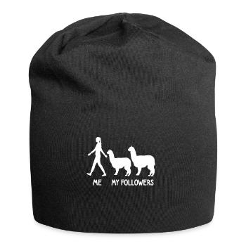 I Mean Followers Alpaca Lover Lama Lover - Jersey Beanie - black - Front