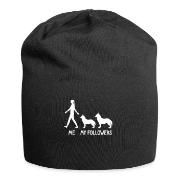 I My Followers Husky Dog Breeder Dog - Jersey Beanie - black - Front