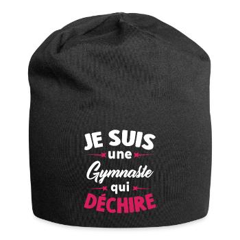Je Suis Une Gymnaste Qui Déchire - Bonnet en jersey - noir - Devant