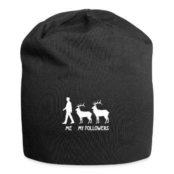 Ich Meine Follower Jäger Hirsch Züchter Rotwild - Jersey-Beanie - Schwarz - Vorne