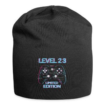 Anniversaire Niveau 23 Gaming Édition Limitée Gamer - Bonnet en jersey - noir - Devant