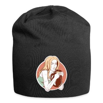 Bodybuilder Leg Day Girl Kettlebells Fitness - Bonnet en jersey - noir - Devant