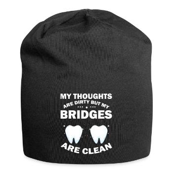 Laboratoire dentaire et technologie dentaire pour cliniques dentaires - Bonnet en jersey - noir - Devant