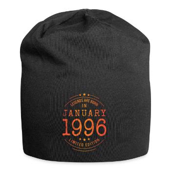 Geburtstag Januar 1996 Limited Edition Vintage - Jersey-Beanie - Schwarz - Vorne