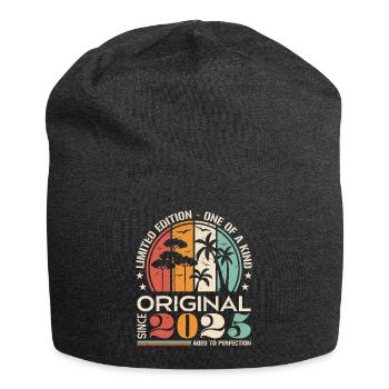 Legendär seit 2025 Geboren Jahrgang Geburtstag - Jersey-Beanie - Anthrazit - Vorne