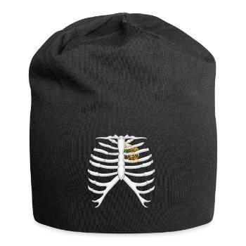 Funny Skeleton Burrito Love Costume Halloween - Jersey Beanie - black - Front