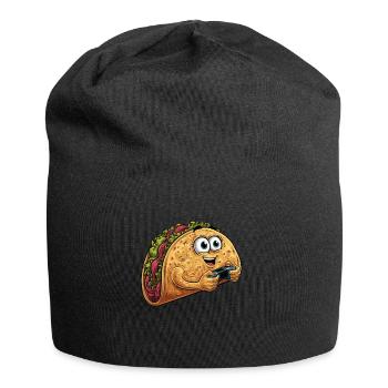 Funny Fast Food Gaming Pizza Gamer Gamer Gaming - Jersey Beanie - black - Front