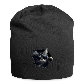 Funny Cats Cat Owner Cute Cat Pet - Jersey Beanie - black - Front