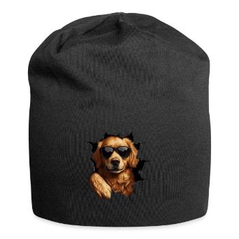 Drôle de chiens Propriétaire de chien Chien mignon Retriever - Bonnet en jersey - noir - Devant