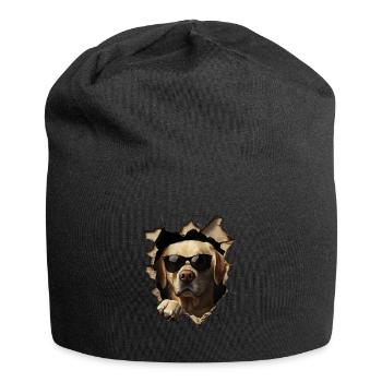 Drôle de chien propriétaire Chien mignon Labrador - Bonnet en jersey - noir - Devant