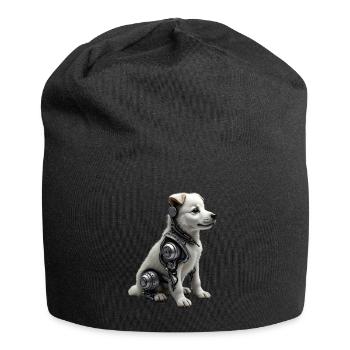 Drôle Robot Chien Cyborg Animal AI Chien Robot - Bonnet en jersey - noir - Devant