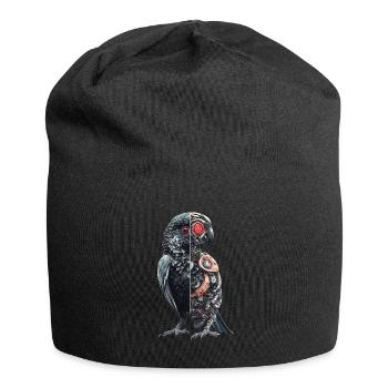 Drôle Robot Art Perroquet Cyborg Oiseau Perroquet - Bonnet en jersey - noir - Devant