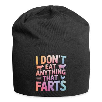 Végétarien Végétalien Végétarien Végétarien - Bonnet en jersey - noir - Devant