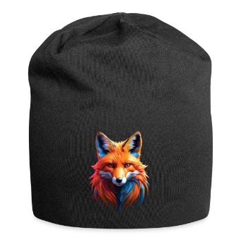 Drôle Renard Renard Art Animal Nature Animaux Animaux Sauvages - Bonnet en jersey - noir - Devant