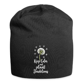 Dandelion Dandelion Lover Floral Floral - Bonnet en jersey - noir - Devant