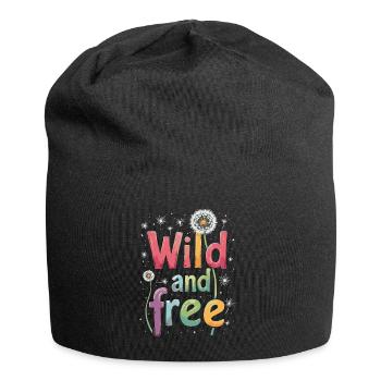 Dandelion Dandelion Lover Floral Floral - Bonnet en jersey - noir - Devant