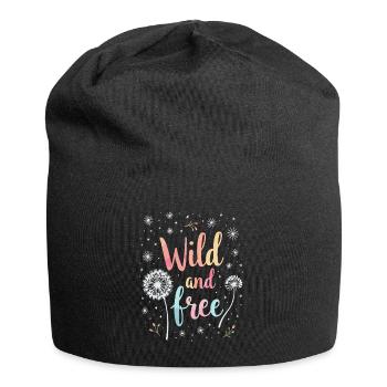 Dandelion Dandelion Lover Floral Floral - Bonnet en jersey - noir - Devant