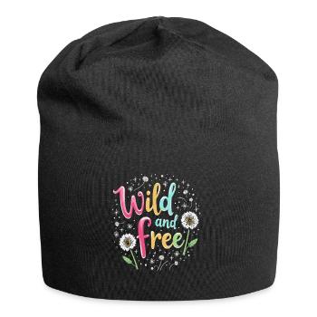 Dandelion Dandelion Lover Floral Floral - Bonnet en jersey - noir - Devant
