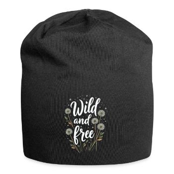 Dandelion Dandelion Lover Floral Floral - Bonnet en jersey - noir - Devant