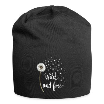 Dandelion Dandelion Lover Floral Floral - Bonnet en jersey - noir - Devant