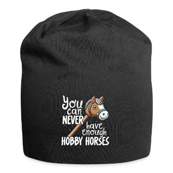 Hobby Horsing Hobby Cheval Cheval Équitation - Bonnet en jersey - noir - Devant