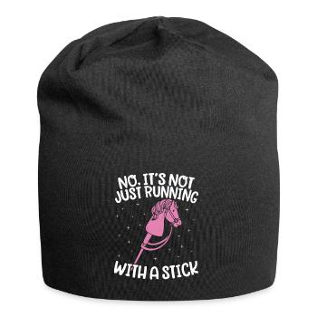 Hobby Horsing Hobby Horse Horse Horse Riding - Jersey Beanie - black - Front