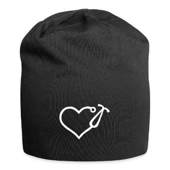 Doctor Heart Doctor Nurse Doctor Doctor's Helper - Jersey Beanie - black - Front