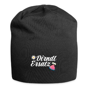 Dirndl Ersatz - Jersey-Beanie - Schwarz - Vorne